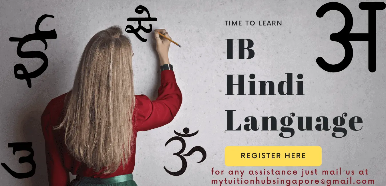 lady teaches IB Hindi that wears red and green dress