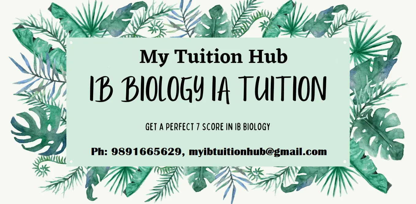 IB BIOLOGY IA Tuition